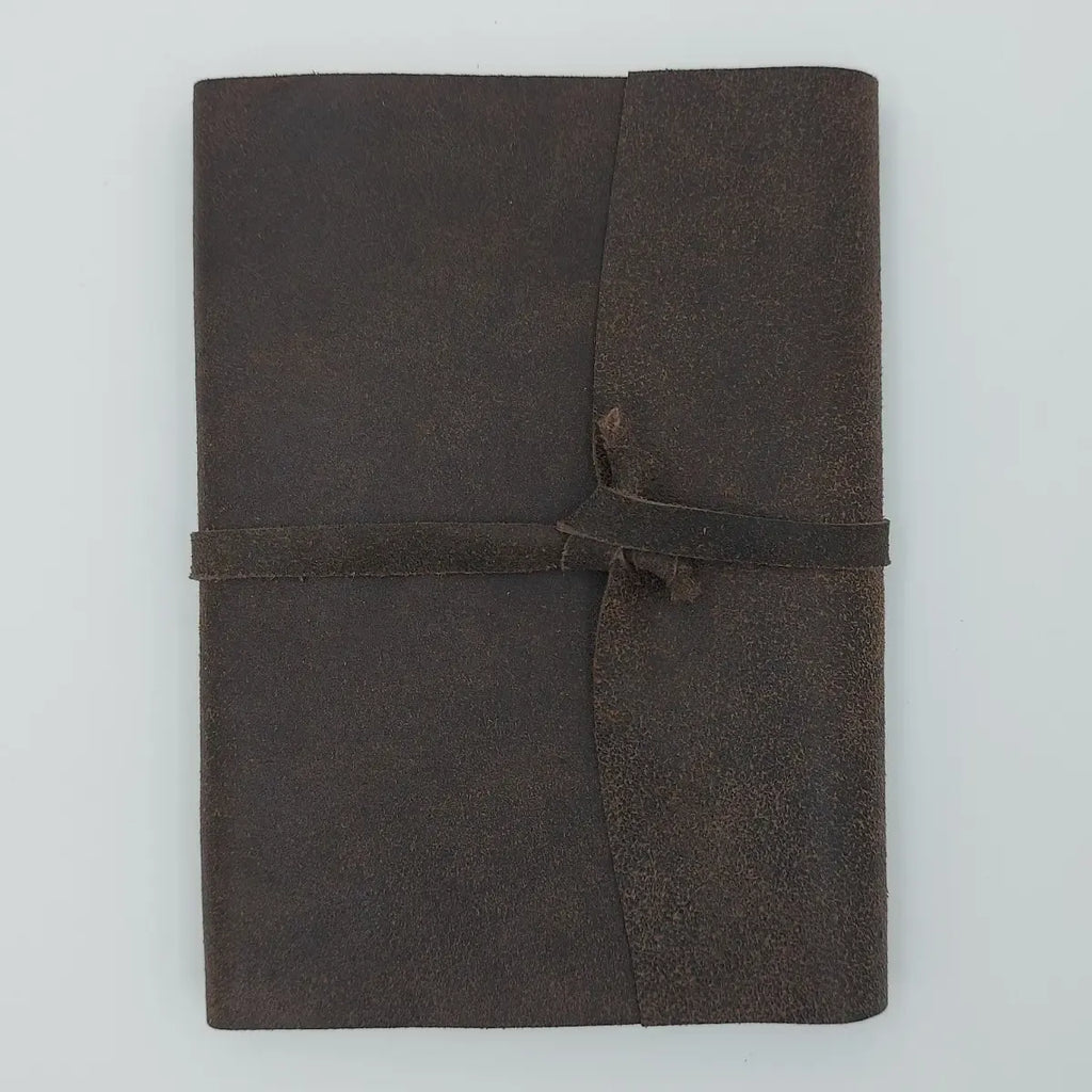 Caderno de Couro Clássico, 200 Folhas ⭐⭐⭐⭐⭐