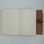 Caderno de Couro Clássico, 100 Folhas ⭐⭐⭐⭐⭐