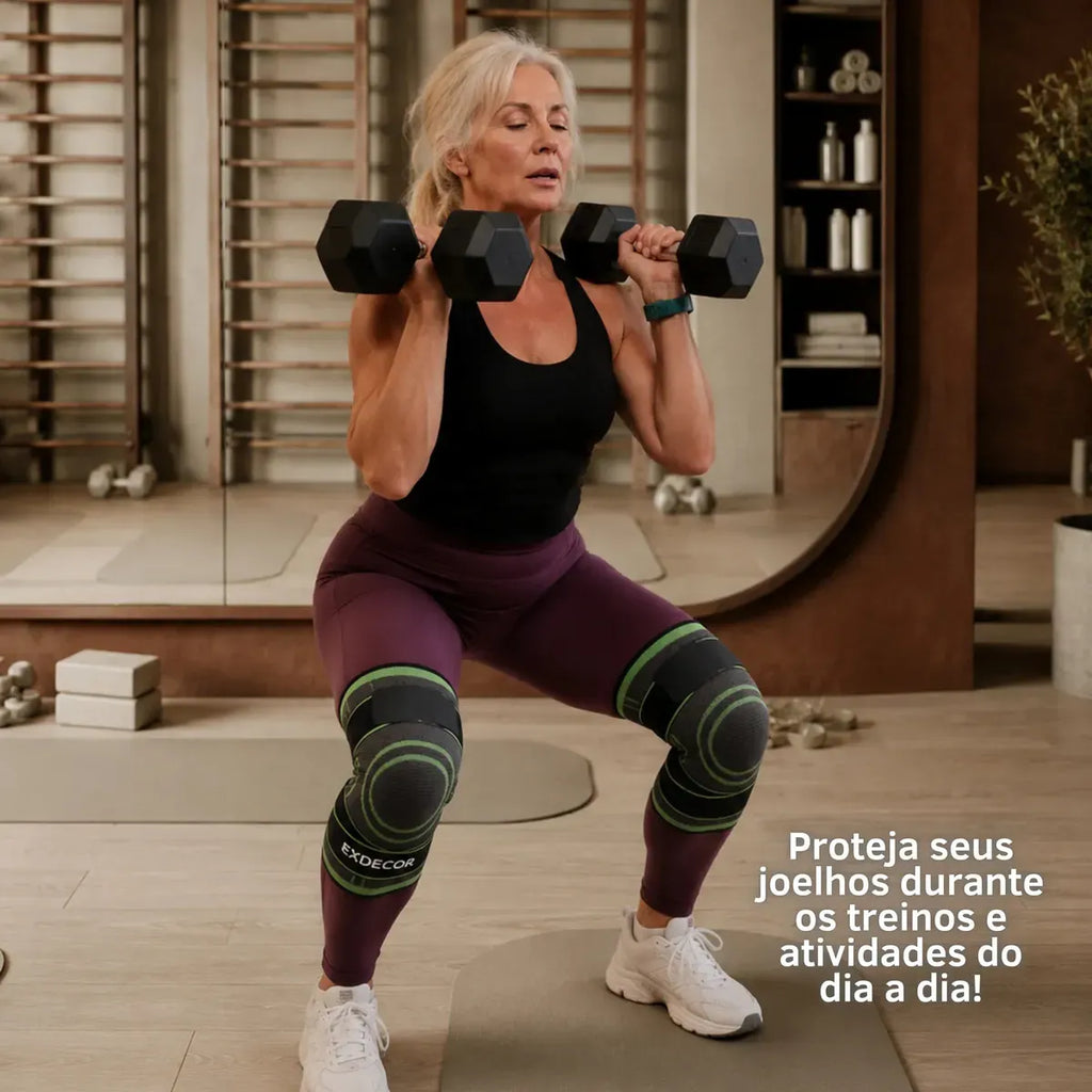 Par Joelheira Compressão Tensor Ortopédica