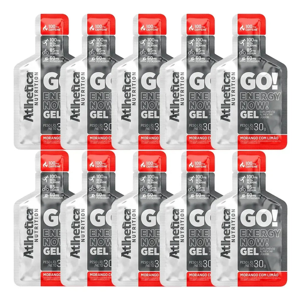 Carboidrato Gel Go! Recovery (10x30g)- Sabor Frutilla Limón
