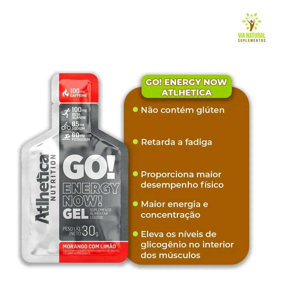 Carboidrato Gel Go! Recovery (10x30g)- Sabor Frutilla Limón