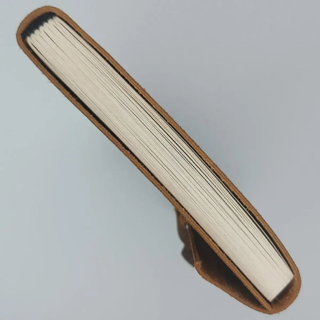 Caderno de Couro Clássico, 100 Folhas ⭐⭐⭐⭐⭐