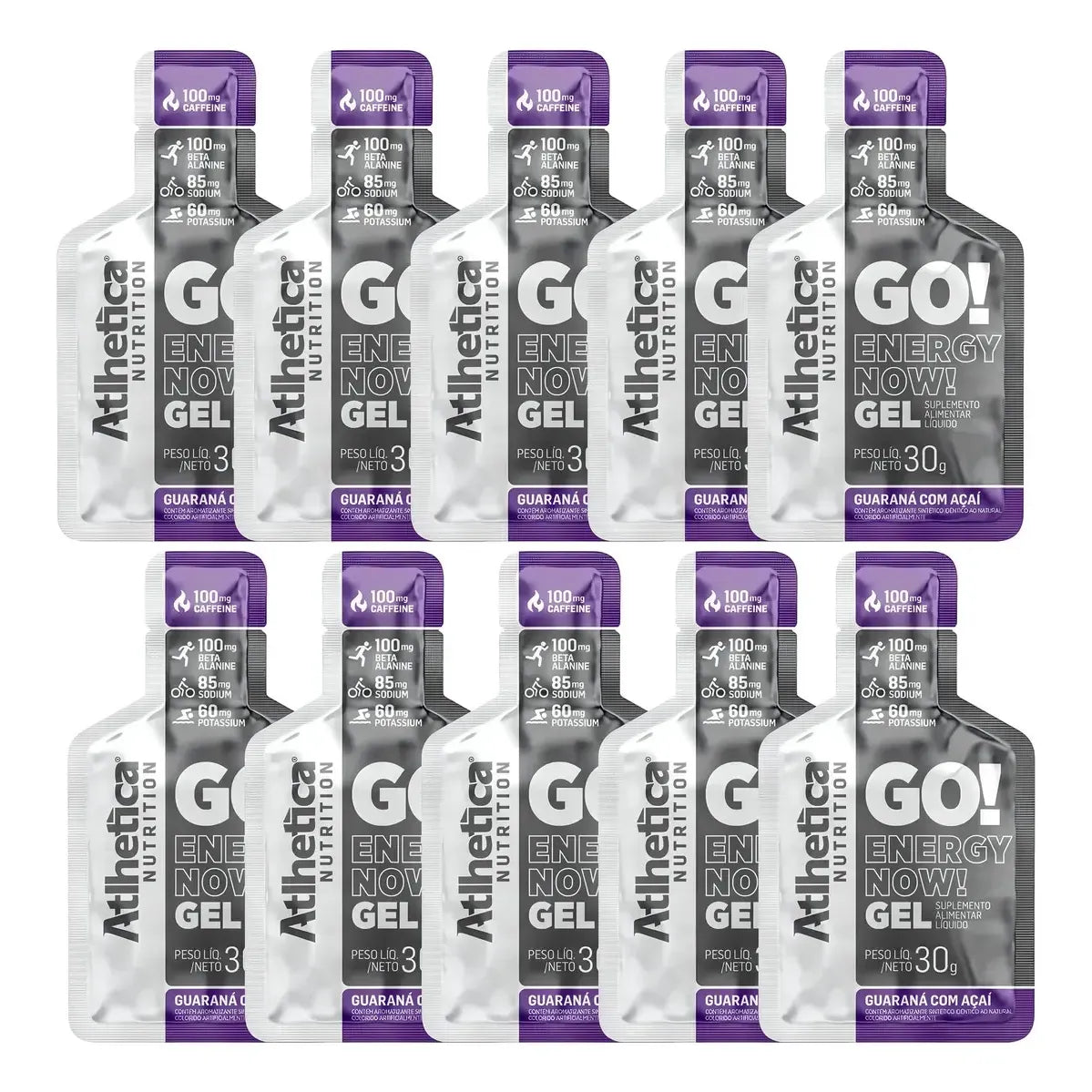 Carboidrato Gel Go! Recovery (10x30g) - Sabor Guaraná Com Açaí